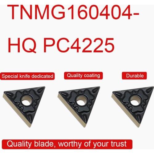 10PCS High Quality TNMG160404-HQ PC4225 Carbide Inserts TNMG 160404 Blade External Turning Tool Mechanical Lathe Tool