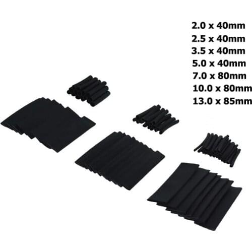 127pcs Plastic Shrinking Assorted Heat Shinkable Tube Wrap Wire Insulated Sleeving Tubing Set