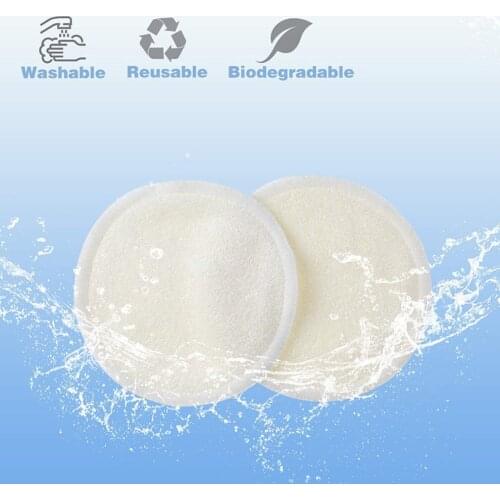 2-layer Bamboo Fiber Makeup Remover Pad Washable Face Cleaning Cotton Reusable Women Makeup Remover Wipe Cotton