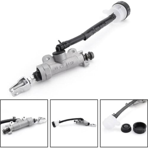 Artudatech Rear Brake Master Cylinder & Fluid Reservoir For Honda CR 85 125 250 XR CBR600 Motorcycle Accessoreis Parts