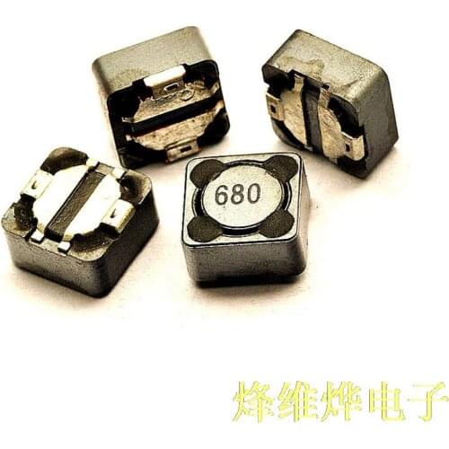 Free shipping shielded inductor 7 * 7 * 4 68UH word mark 680 SMD power inductors ( 10 )