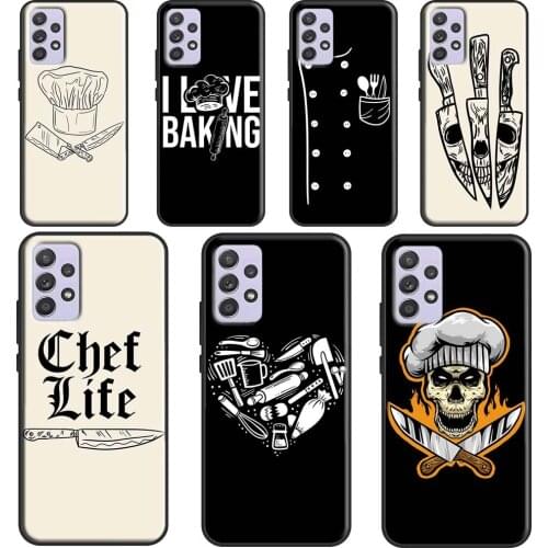 Baker Love Baking Chef Case For Samsung A32 A52 A72 A42 A12 A21S A20e A11 A31 A51 A71 A02 A20 A30 S A40 A50 A70