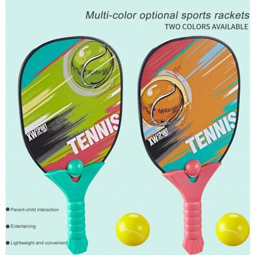 Childrens tennis racket with ball outdoor beach portable sports toys for beginners childrens sports equipment toys gifts