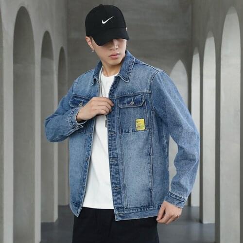 Oversize 5xl 7xl Men Denim Outfit Real 2021 New Solid Color Harujuku Coats Mens Jacket Men Fashion Casual Loose Jean Blue Coat