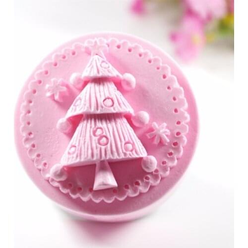 Tree Pine Mold S499 Craft Art Silicone 3D Soap Mold Craft Molds DIY Handmade Candle Molds
