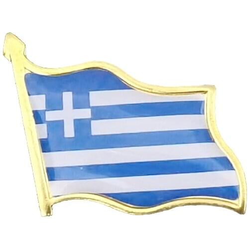 Greece Flag Brooches Badge Enamel Pins Lapel Brooch Backpack/Hat/Tie/School Bag Decoration