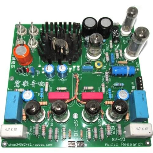 The classic circuit board JCDQ146G of SP-10 bile pre-stage, the filament uses the gold seal LM317 adjustable power supply