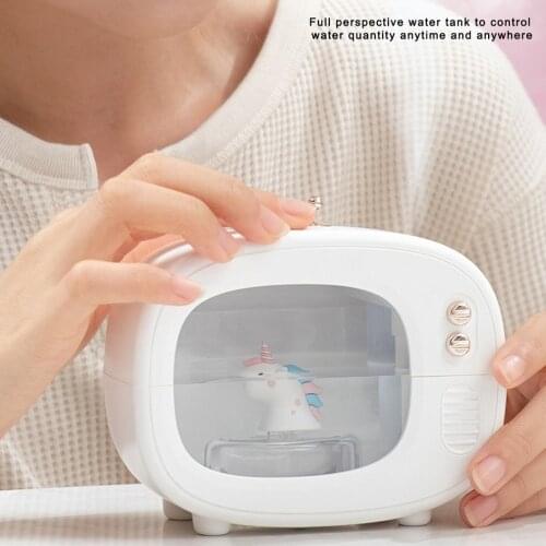 Cute Pet TV Humidifier USB Rechargeable Creative Mute Spray For Home Bedroom Dormitory Purify The Air