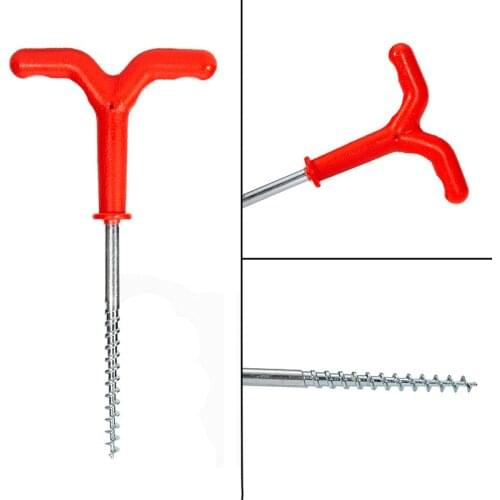 Fishing Multipurpose Spiral Rod Fixed Ice Drill Auger Holder Fishing Tackle Accessory