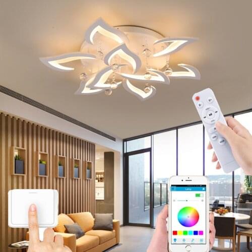 New product crystal light modern home lighting living room bedroom chandelier LED ceiling light
