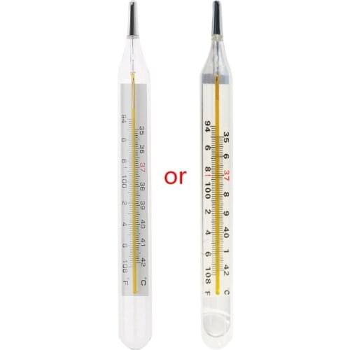 Mercury Plastic Thermometer Large Screen Clinical Temperature Household Health Monitors Thermometers