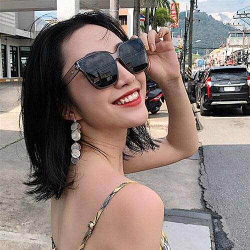 Large Square Sunglasses Women High Quality Polarized Retro Sunglasses Women Square Glasses Women/Men Luxury Oculos De Sol