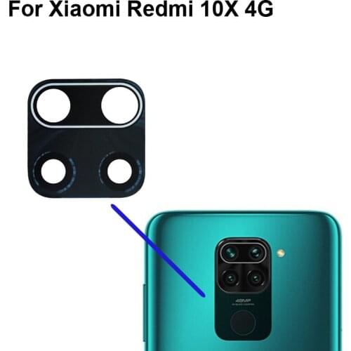 2PCS High quality For Xiaomi Redmi 10x 4G Back Rear Camera Glass Lens test good For Xiaomi Redmi 10 X 4G Replacement Redmi10x