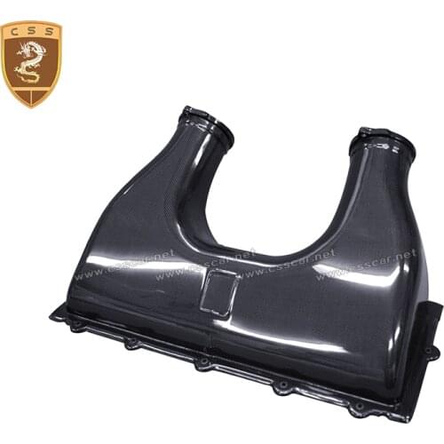 Vehicle Dry Carbon Fiber car Air Box Intake Cover For Ferrari-458 Italia OEM style Engine Intake Bellows Auto Accessories 00443