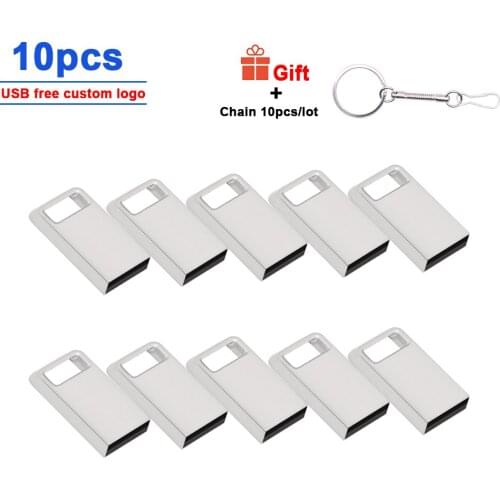 10pcs/lot free logo Pendrive 64gb 8gb 16gb Pen Portable Mini Flash Drive Flash Memory Stick Storage Flash Disk for gift