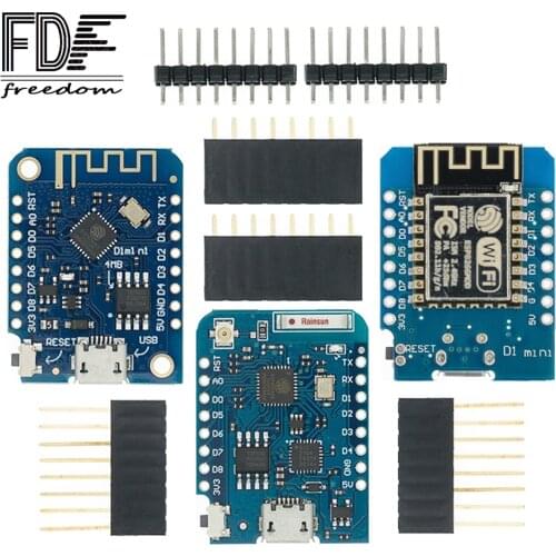 10PCS D1 Pro/Battery Shield/D1 mini - Mini NodeMcu 4M bytes Lua WIFI Internet of Things development board based ESP8266 WeMos