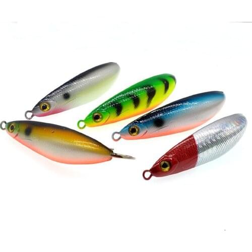 5PCS fishing Fish Anti-hanging Minnow Crankbait hook Plastic lure baits 8.5cm/19.5g