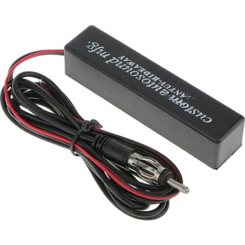 Car Auto Electronic Stereo Radio FM Hidden Amplified Antenna Aerial Booster