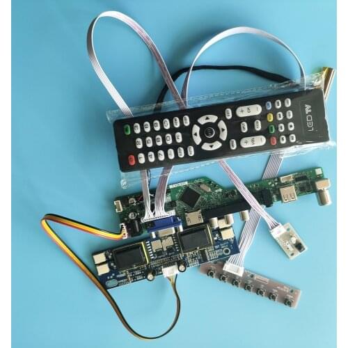 For M190PW01 V0 Digital Signal 4 lamps TV USB 1440X900 19" VGA AV 30pin kit Module New LCD HDMI Controller Driver Board