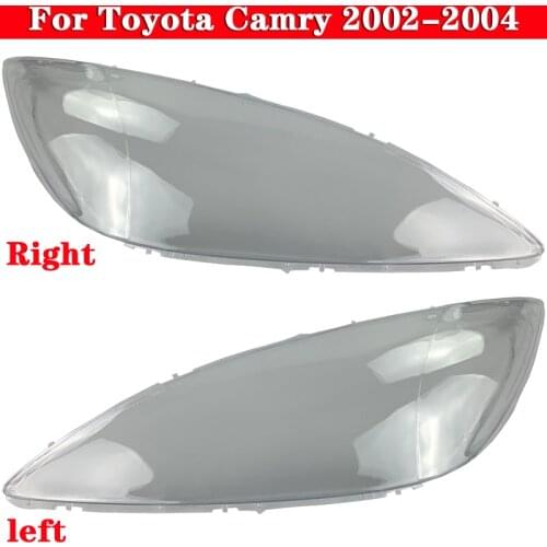 For Toyota Camry 2002 2003 2004 European and American version Transparent Headlight Glass Shell Lamp Shade Headlamp Lens Cover