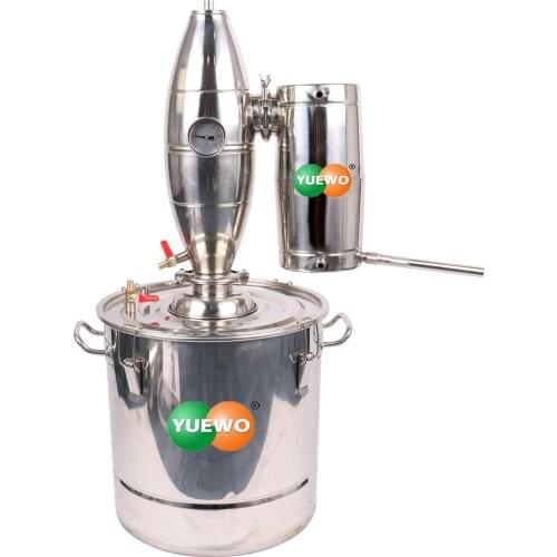 20L 4Gal Home Distiller Boiler Spirits Water Alcohol Oil Stainless Steel Brew Kit Moonshine Still Wine Making