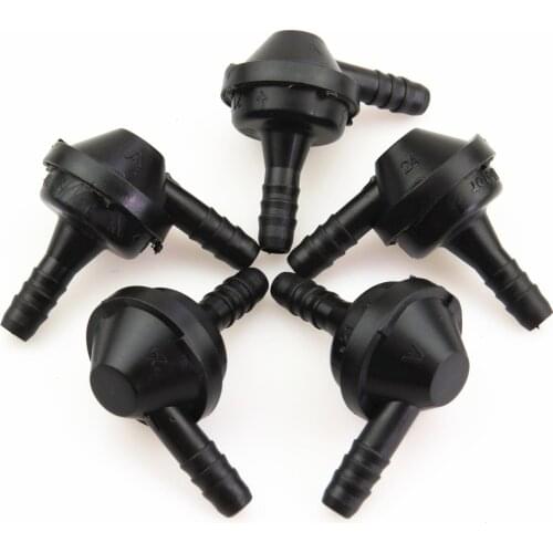 FHAWKEYEQ Qty 5 Car Engine 90 Degrees Vacuum Check Valve For A6 A4 Q5 A5 TT VW Passat B5 Polo 9N Beetle Touareg 058 905 291 B