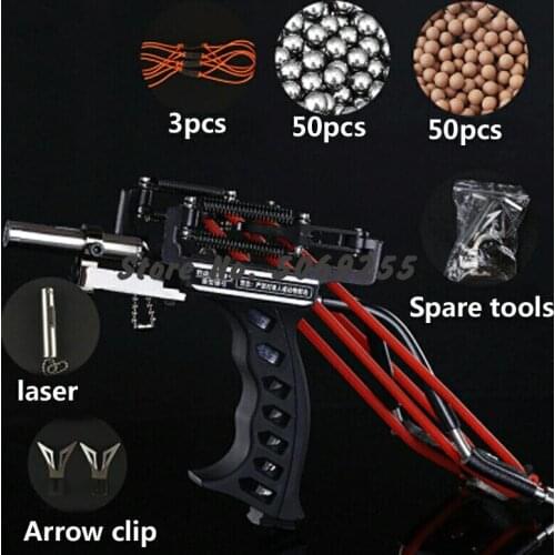 Target Shooting Laser Slingshot Red Hunting Bow Catapult Outdoor Powerful Slingshot Crossbow Bow Professional Fishing Slingshot