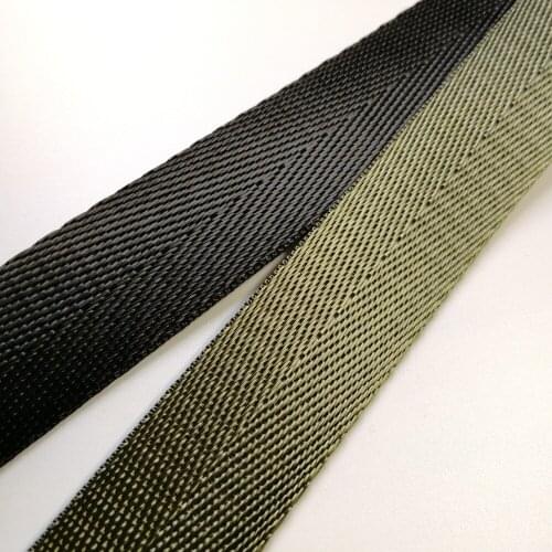 25mm ( 1" wide ) Webbing 5 yards Black Army Green Backpack Ribbon Custom Ribbon Wholesale Nylon Ribbon Nylon Twill