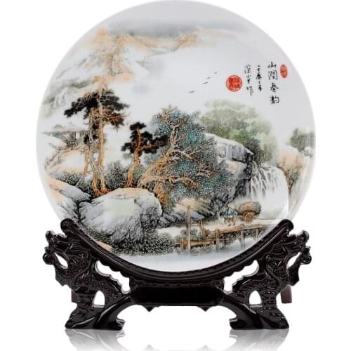 BEST Christmas business birthday present - TOP handicraft landscape porcelain Decor art plate limited edition Decoration