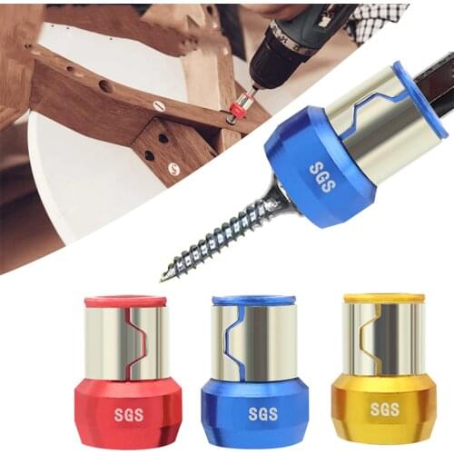 Magnetic Bit Holder Alloy Electric Magnetic Ring Screwdriver For Phillip Drill Bit Magnetic Bit Anti-Corrosion Strong Magnetizer