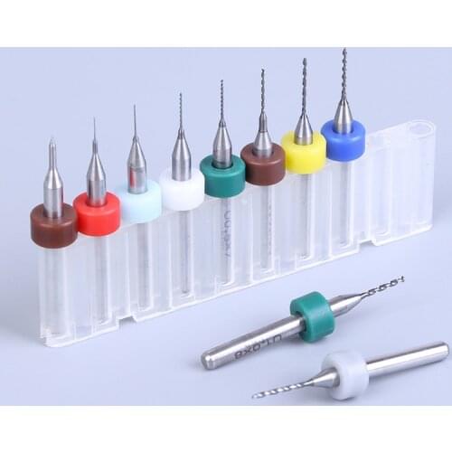 10pcs 0.1/0.3/1.1mm PCB Mini Drill Bit Tungsten Steel Carbide For Print Circuit