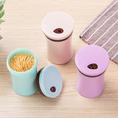 Portable Toothpick Holder Multifunction Dispenser Rotated Condiment Travel Storage Box Pocket Sauce Container seasoning Case