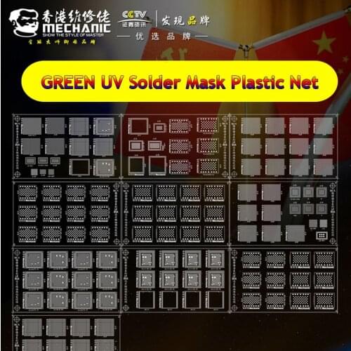Plastic Planting Tin Template For iPhone 6s-11 Pro Max NAND WIFI Baseband IC Chip GREEN UV Solder Mask Ink BGA Reballing Mesh