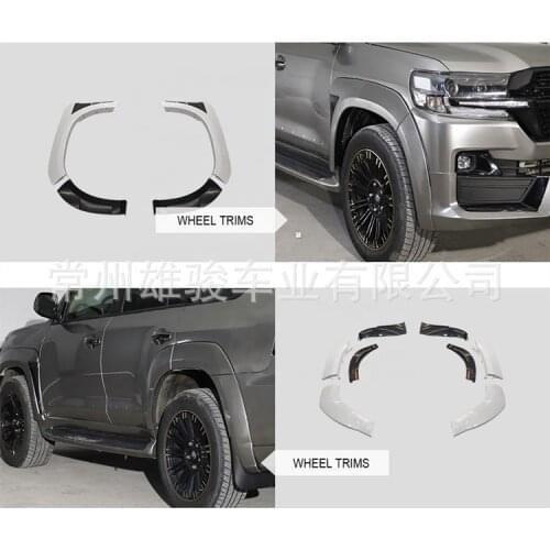 Suit For Front 2021 and Rear Bumper Lip Mud Guard Wheel Decoration Body Kit Toyota Land Cruiser 200