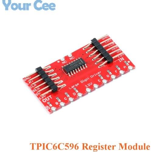 TPIC6C596 8-bit Shift Register 7-Segment Digital Tube Driver Register Module for Andrino Diy Electronic PCB Board Module
