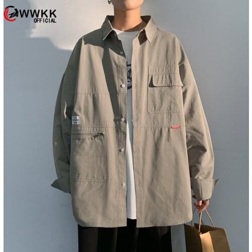 WWKK 2021 Chic Solid Shirts Long Sleeve Cotton Blouse Plus Size Shirts Oversize White Blouse Maxi Boyfriends Chemisier