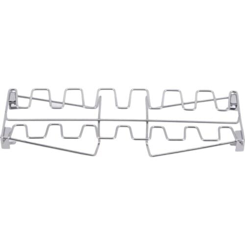 Stainless Steel Chicken Wing Leg Rack Grill Holder Rack With Drip Pan For BBQ Multifunctional Chicken Leg Oven Grill Racks