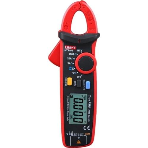UNI-T UT210E Ultra-Portable 100A Digital Clamp Multimeter True RMS AC DC Volt Amp Cap Ohm Meter V.F.C Function Multi Testers