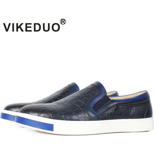Vikeduo Casual Handmade Loafer Shoes 2019 Mens Sport Genuine Leather Shoe Male Solid Summer Zapatos Breathable Sapato Masculino