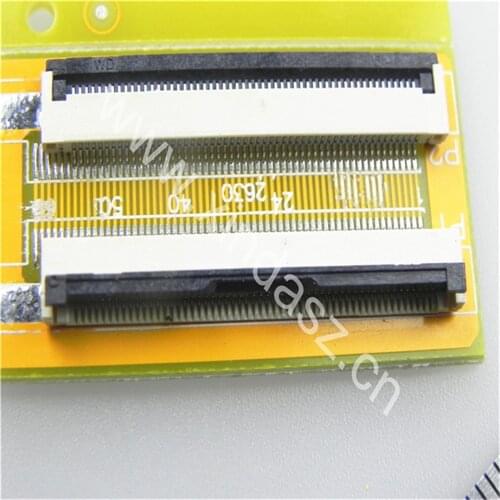 High quality 39*20mm 0.5mm pitch 54pin to 54pin Flexible Flat Cable(FFC) LCD Signal converter board LVDS turn TTL