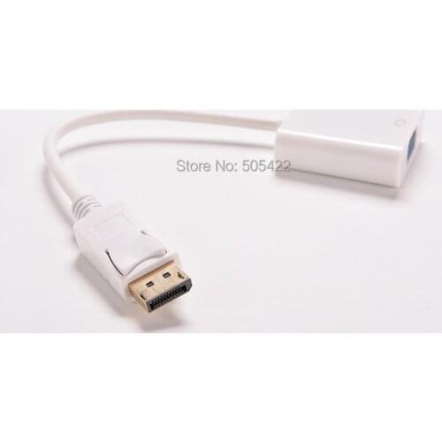High Quality DP DisplayPort Male to VGA Female Converter Adapter Cable For Laptop PC DHL shipping