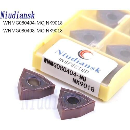 WNMG080404 MQ WNMG080408 MQ NK9018 High Quality Carbide Inserts CNC Lathe Turning Tool Suitable For Processing Stainless Steel