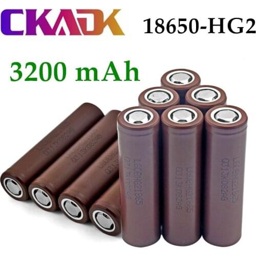 1-10PCS 100% New Original HG2 18650 3200mAh Battery 18650 HG2 3.6V Discharge 20A Dedicated For hg2 Power Rechargeable Battery