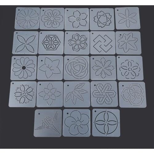 1Pc 12x12cm Acrylic Quilting Template Patchwork Tools Crimping Embroidery Quilting Spine Embroidery Templates Tracing Board