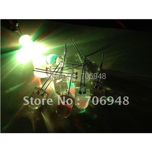100pcs 10mm Fast Flash Rainbow MultiColor LED diode