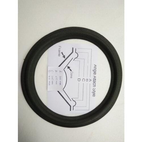 2 pieces 12" 12inch for repair woofer Bass loudspeaker speaker foam surrounds 231mm L1: 247mm L2: 277mm 300mm