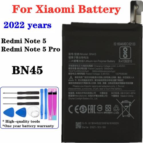BN45 Battery For Xiaomi Redmi Note 5 Redrice Hongmi Note 5 Pro Mobile Phone Battery High Capacity 4000mAh Replacement Batteries