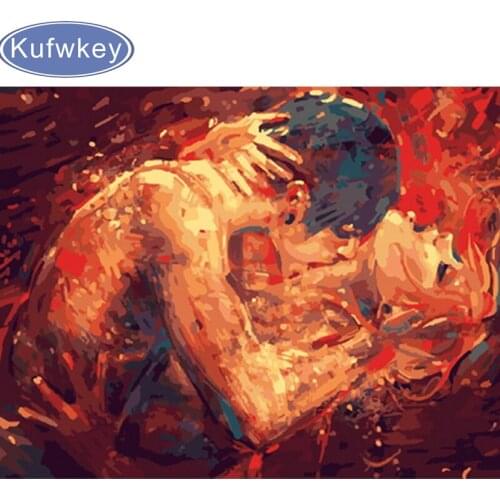 Full Square drill 5D DIY Diamond Painting "couple deep kiss"diamond Embroidery Cross Stitch Mosaic Decor Christmas gifts