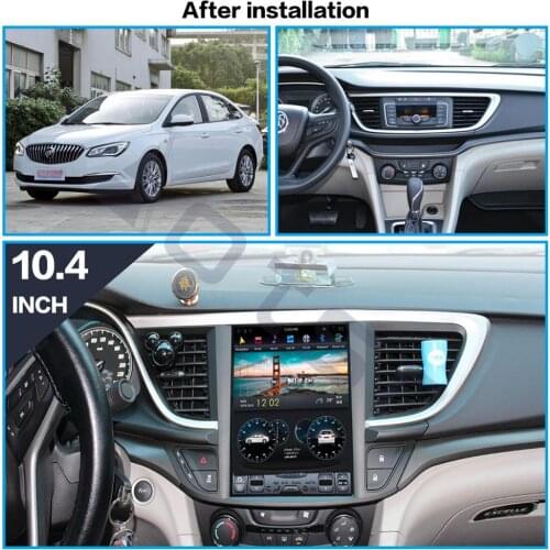 Android multimedia Tesla Style PX6 New 9.0 64GB Car Radio Player Car GPS Navigation For Buick Hideo Excelle 2015 + DSP Carplay