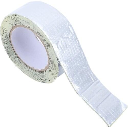 Anti-Aging Waterproof Aluminum Foil Insulation Cloth Sealing Glass Fiber Aluminum Strong Stickiness For Roof Drain-Pipe Repair